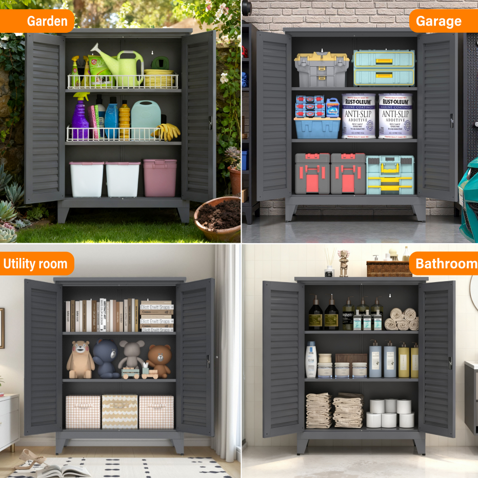 47'' Tall Metal Tool Storage Cabinet β photo 4