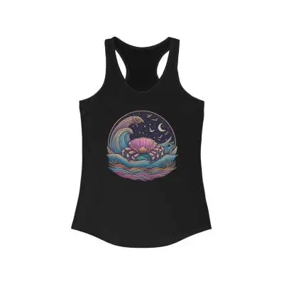 European And American New Pattern Vest Women's Loose Top Black - Shop at LoveMi