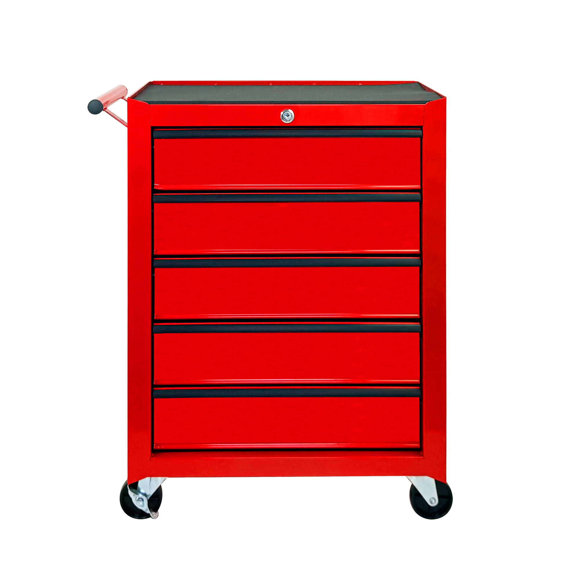 Excelo 5 Drawer Rolling Tool Chest, Ball Bearing Slides, Steel Storage For Garage And Workshop