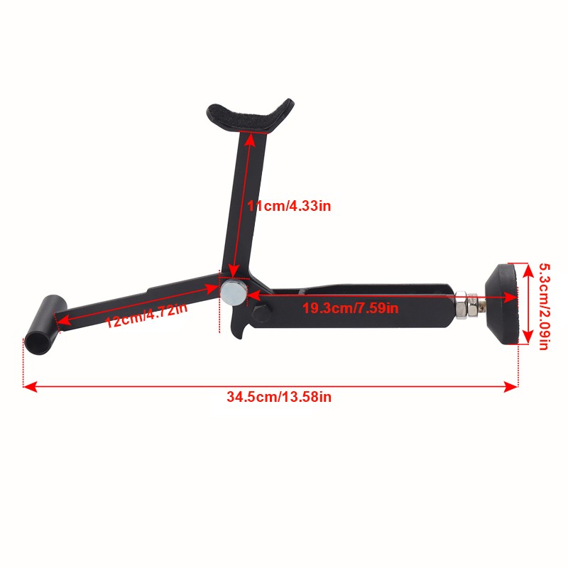 Motorbike Single Side Stand Motorcycle Front Rear Wheel Lift Support Black — image 5