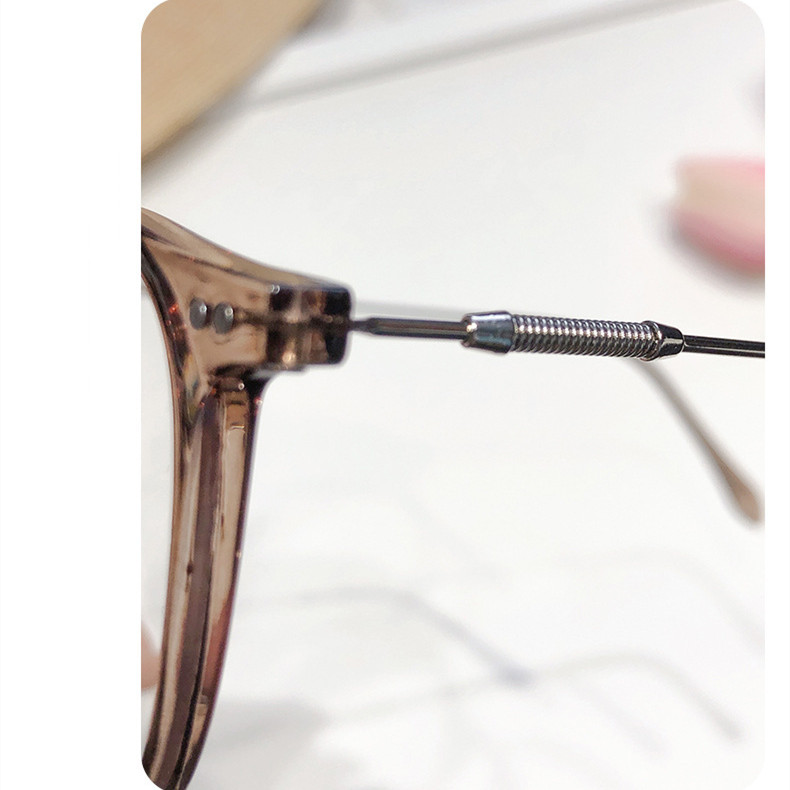 Title 4, Retro Elliptical Spring Leg Optical Lens Frame