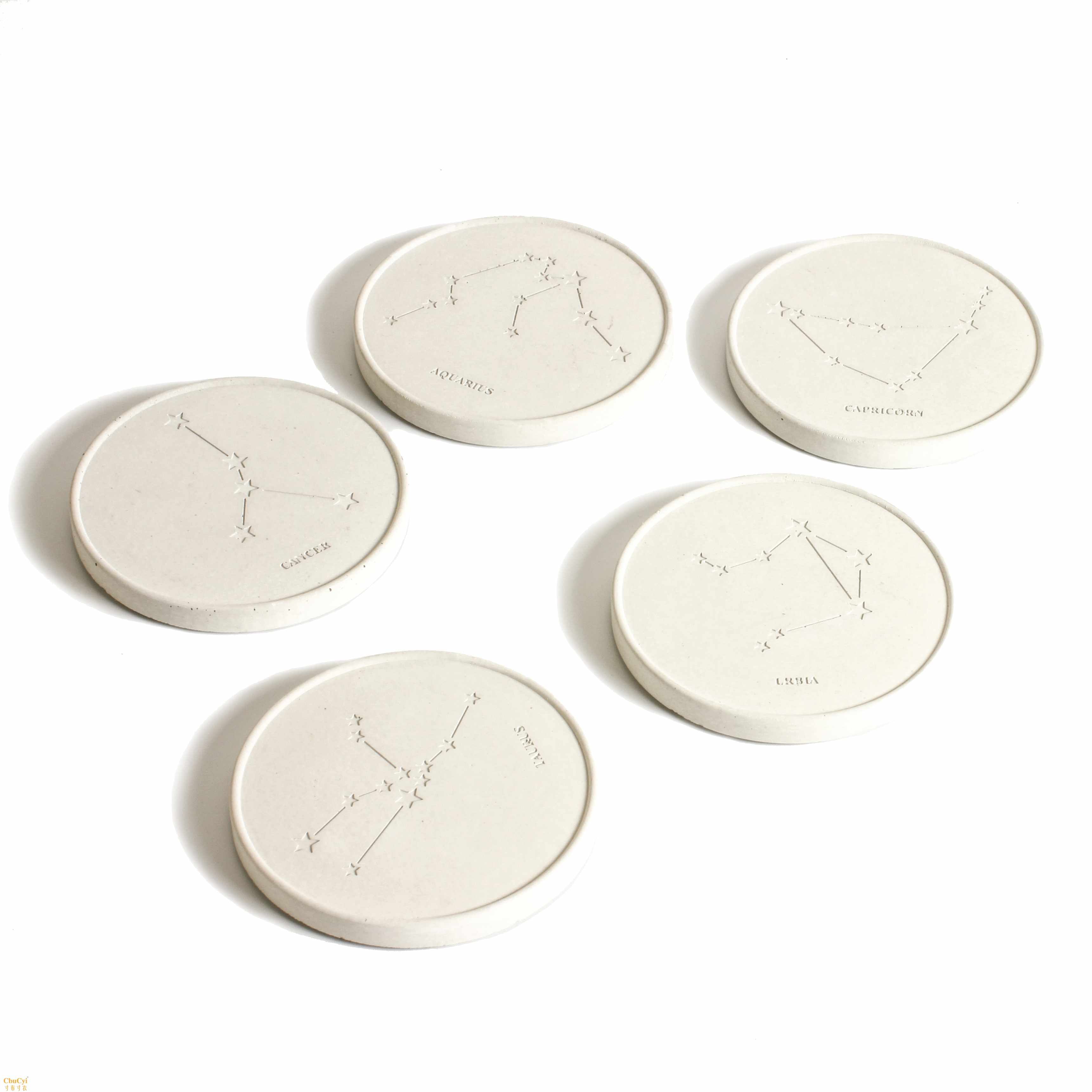 Title 15, Fair-faced Concrete Round Constellation Coaster...