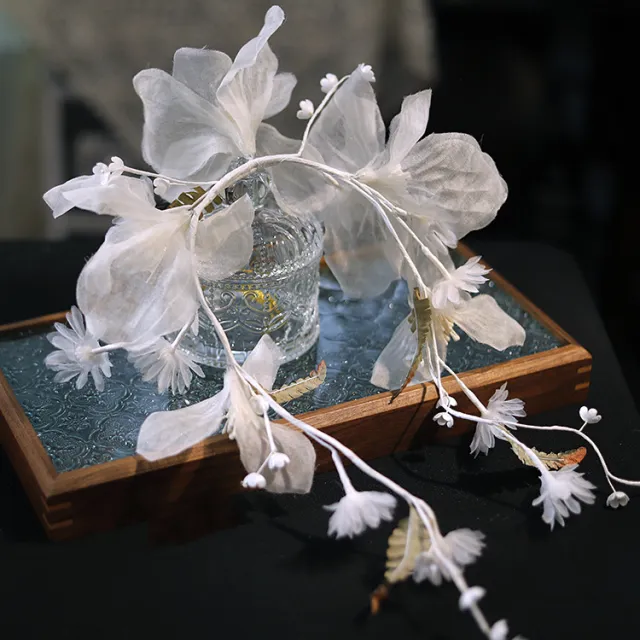 Women's French Fantasy White Silk Embossing White - Shop at LoveMi