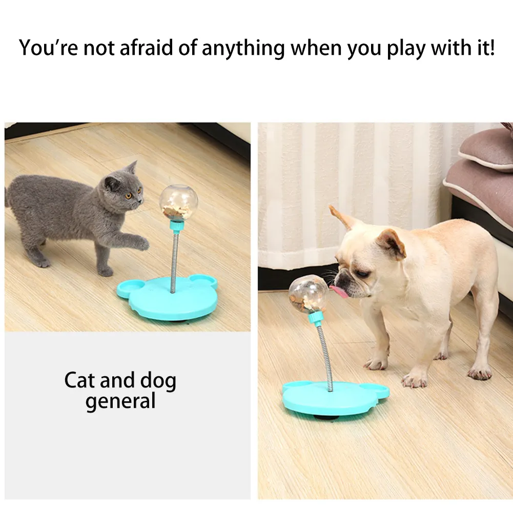 Pet Feeder Cat Toy Pets Leaking Food Ball Self-Playing Tumbler Funny Swing Feeder Puzzle Toys Playing Training Dispenser Bowl – image 6