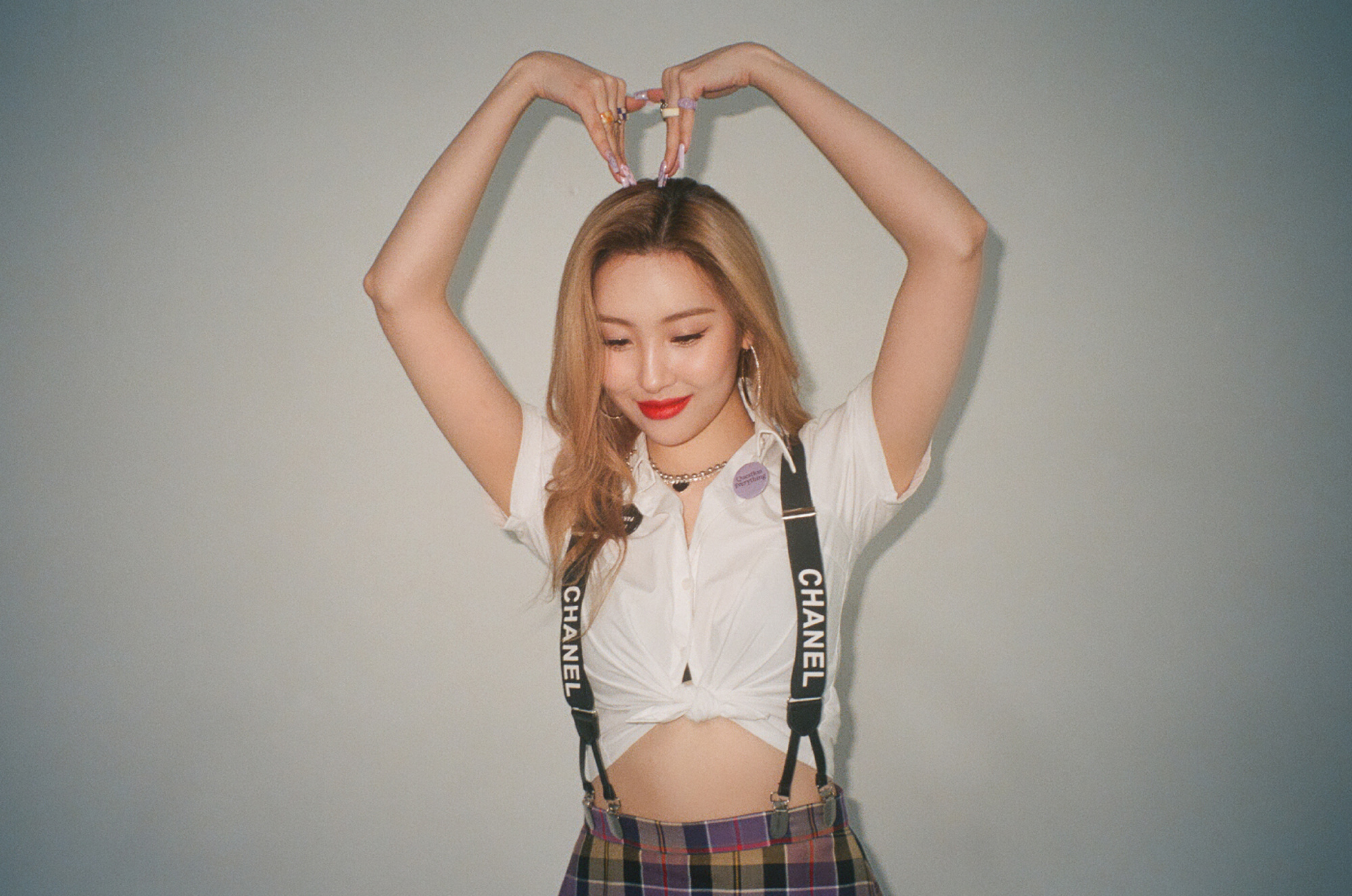 High Waist Plaid Pleated Skirt Was Thin Chic Hot Girl