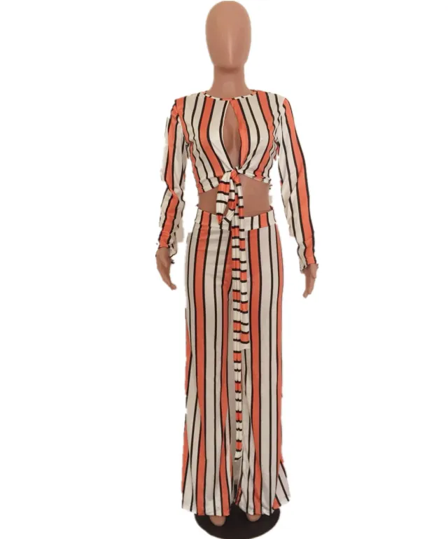 Autumn Long sleeved Nude Back Tie Suit Jumpsuit Nude - Shop at LoveMi