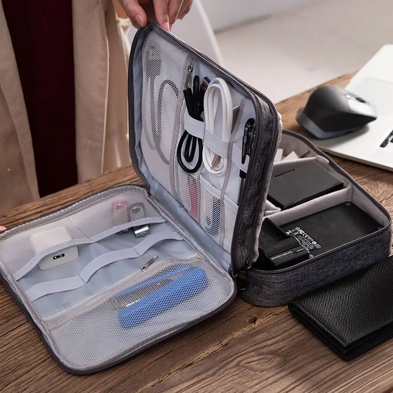 Electronics Organizer Travel Cable Bag Waterproof Portable