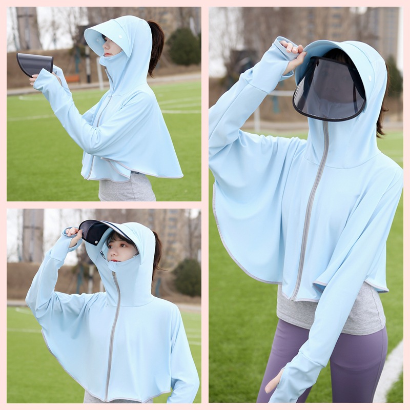 Lightweight Sun Protection Blouse, Cycling Ice Silk Jacket