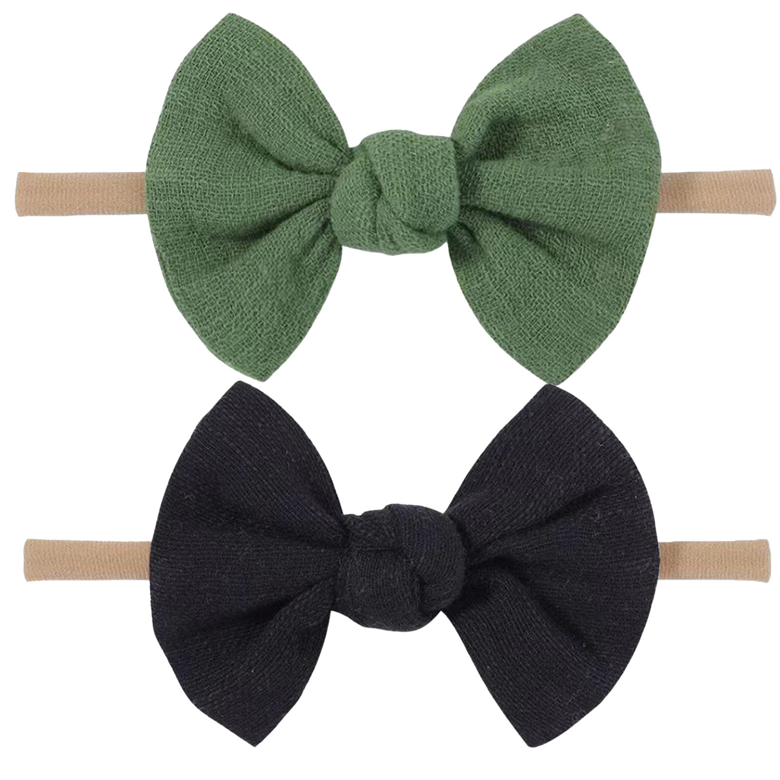 Soft Headbands Baby Girls Nylon Headband With Hair Bow Hairbands Hair Accessories For Newborn Infant Toddler Kids — foto 3