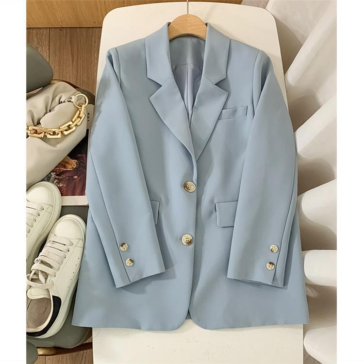 Classic Two-Button Temperament Light Blue Net Red Small Suit