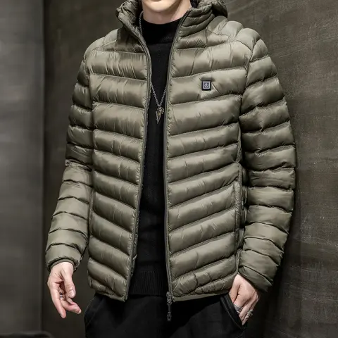 Men's Winter Coat Jacket Plus Fleece for Light