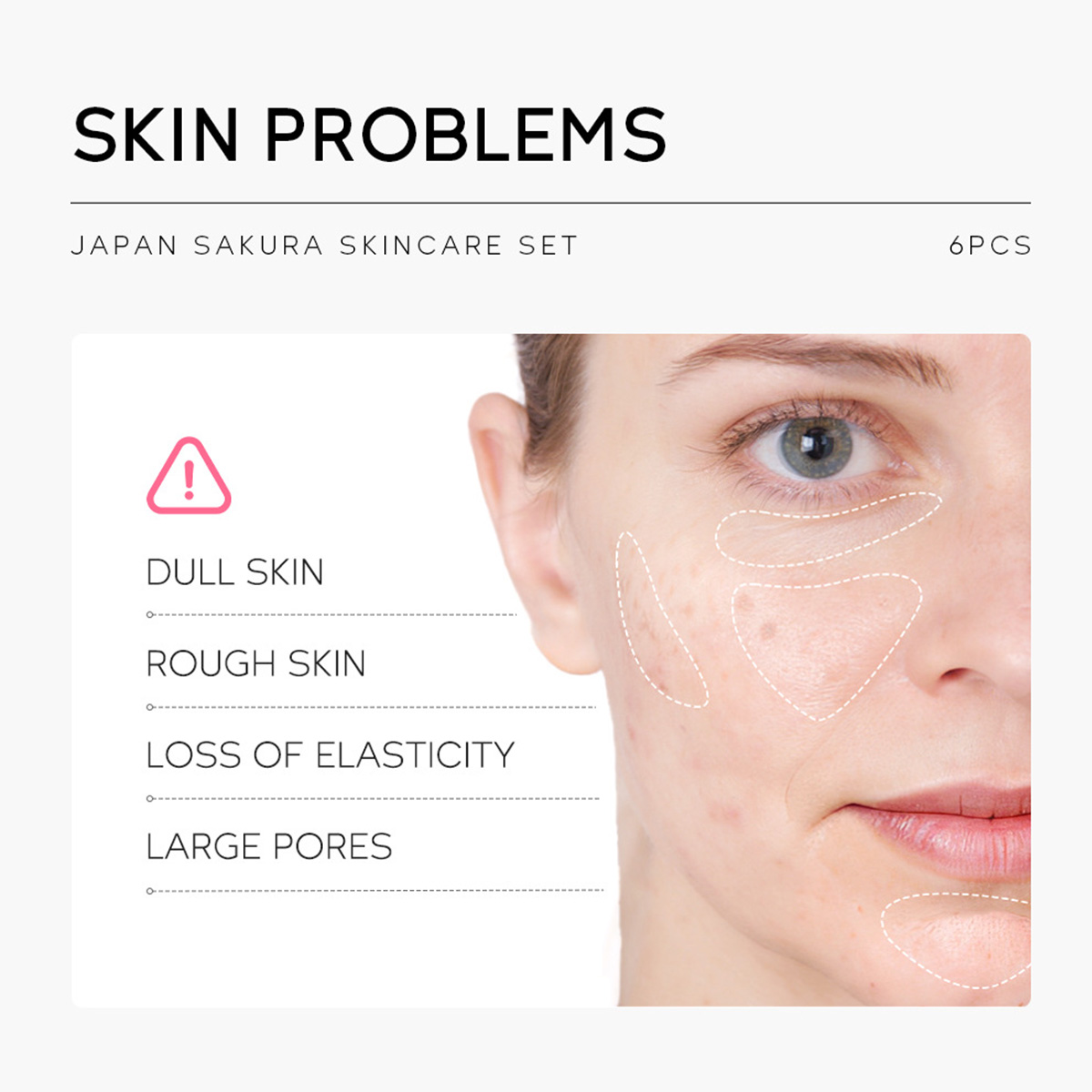 Japan Sakura Beauty Set for Women. Image of the product displayed in multiple variations.