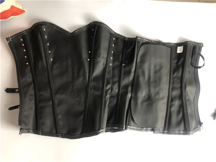 Zip Up Leather Steel Bone Court Corset