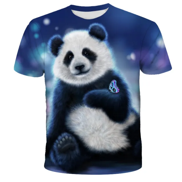 Panda Series Trendy Men's And Women's Round Neck Short Sleeve T1428Style - Shop at LoveMi