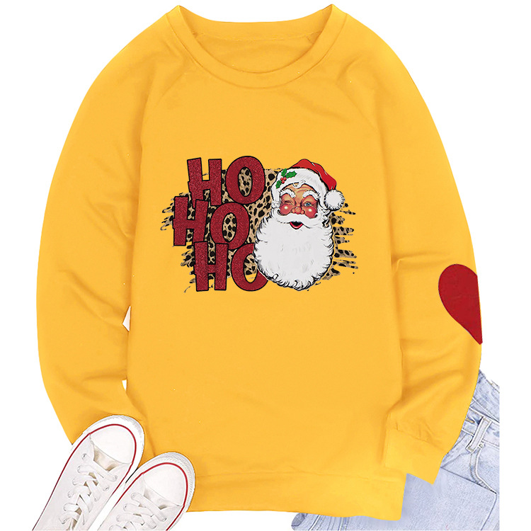 Title 6, Santa Print Crew Neck Sweatshirt