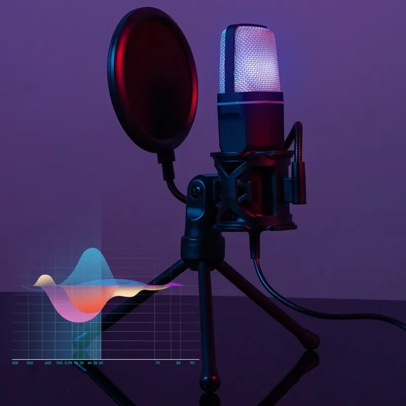 Desktop Microphone Live Conference