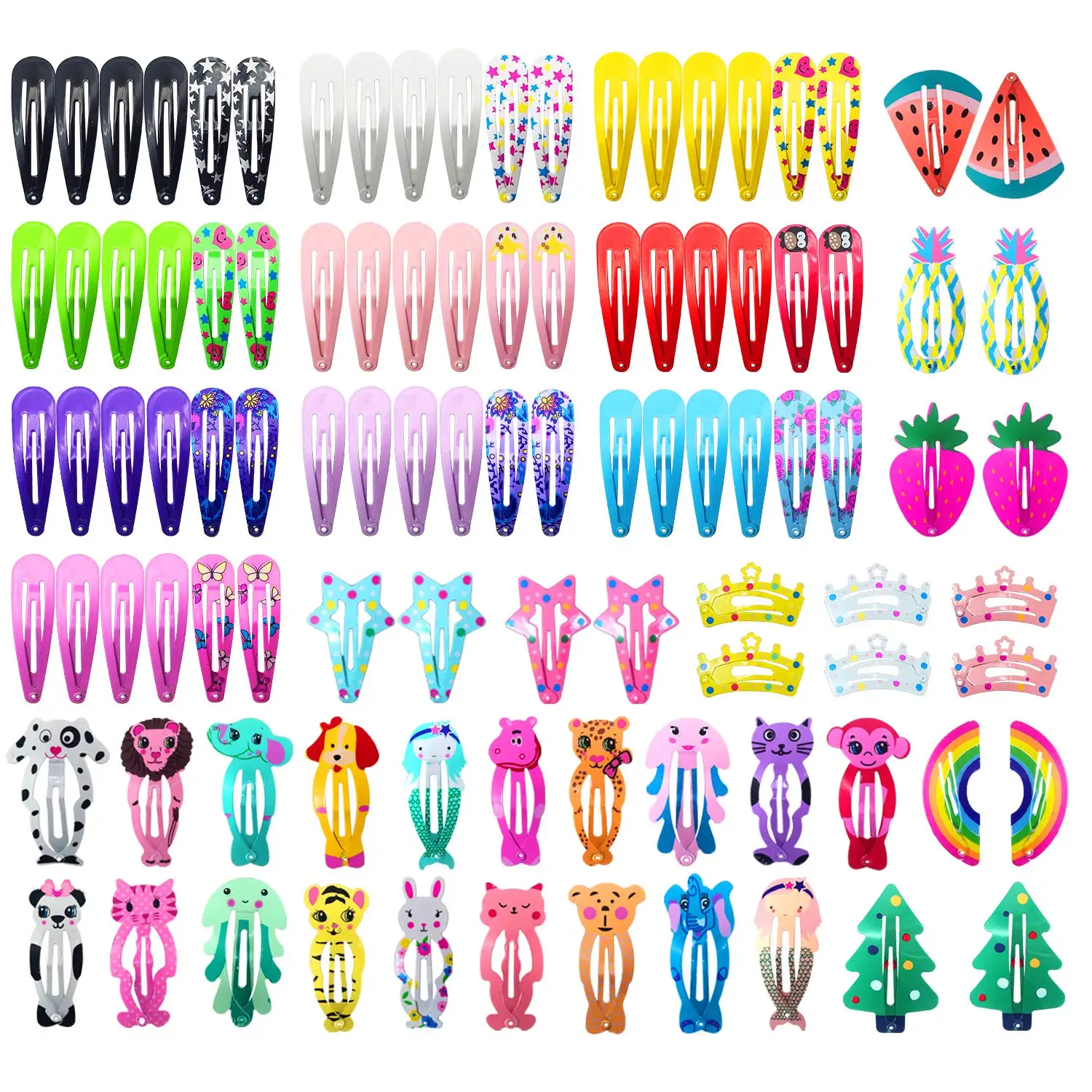 Hair Clips For Girls, No Slip Metal