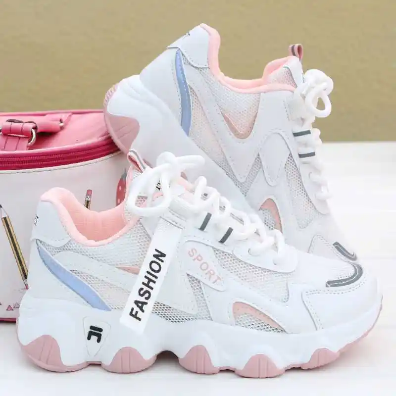 All-match Summer Breathable Mesh White Sneakers