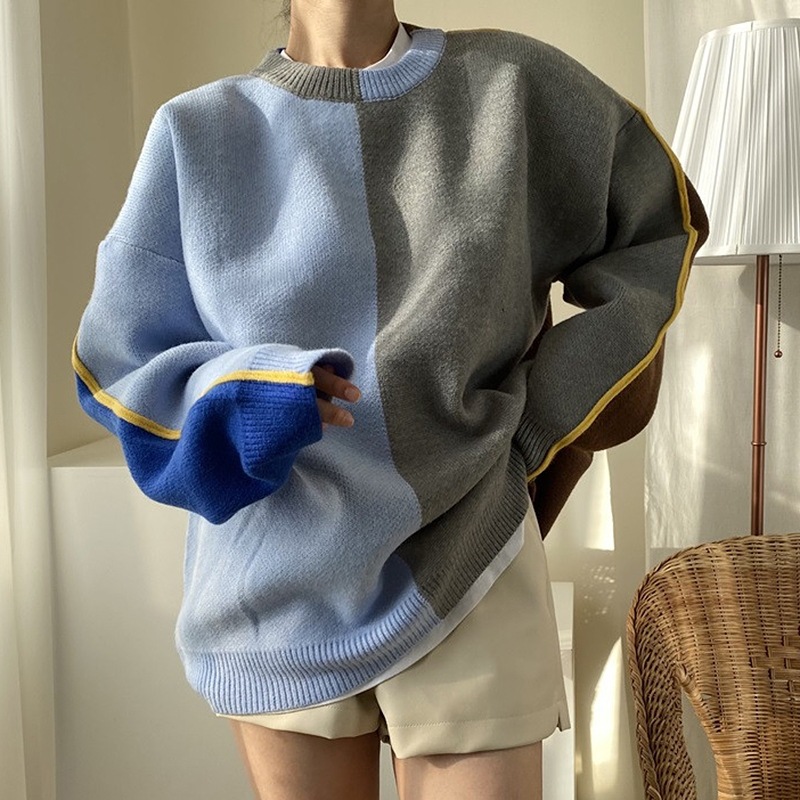 Women's Loose Casual Long-sleeved Knitted Sweater