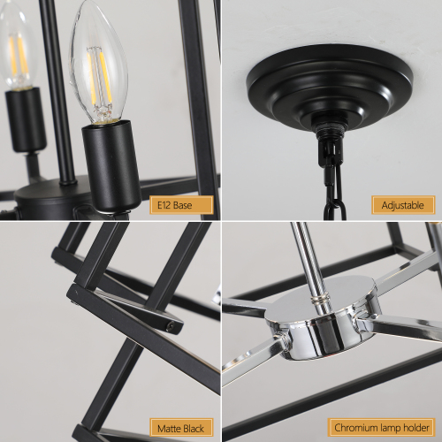 8 Lantern Tiered Chandeliers view 11