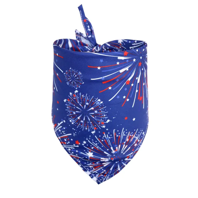 Pet Triangle Drool Towel Bib Supplies Fireworks - Shop at LoveMi