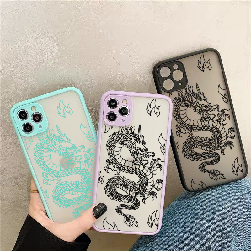 Frosted Mobile Phone Case Line Dragon - Image 8