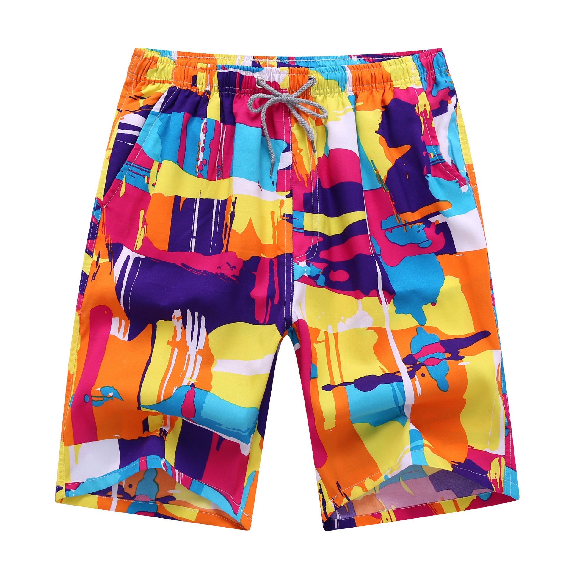 Title 2, Quick Dry Printing Beach Shorts for Men and Wom...