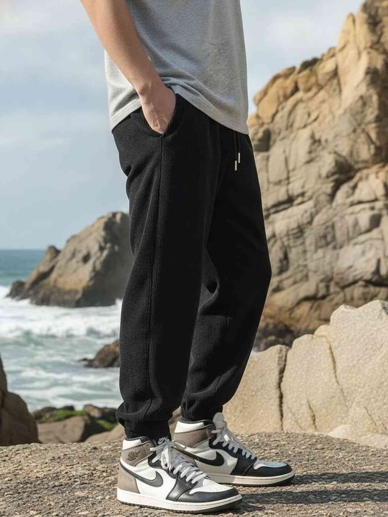 Casual Pants, Trendy And Fashionable Casual Pants, Men's Pants, Men's Pants, Long Pants, Straight Pants, Corduroy Casual Pants, Tight-fitting Casual Pants, Anti-wrinkle Casual Pants, 9-inch Pants, Men