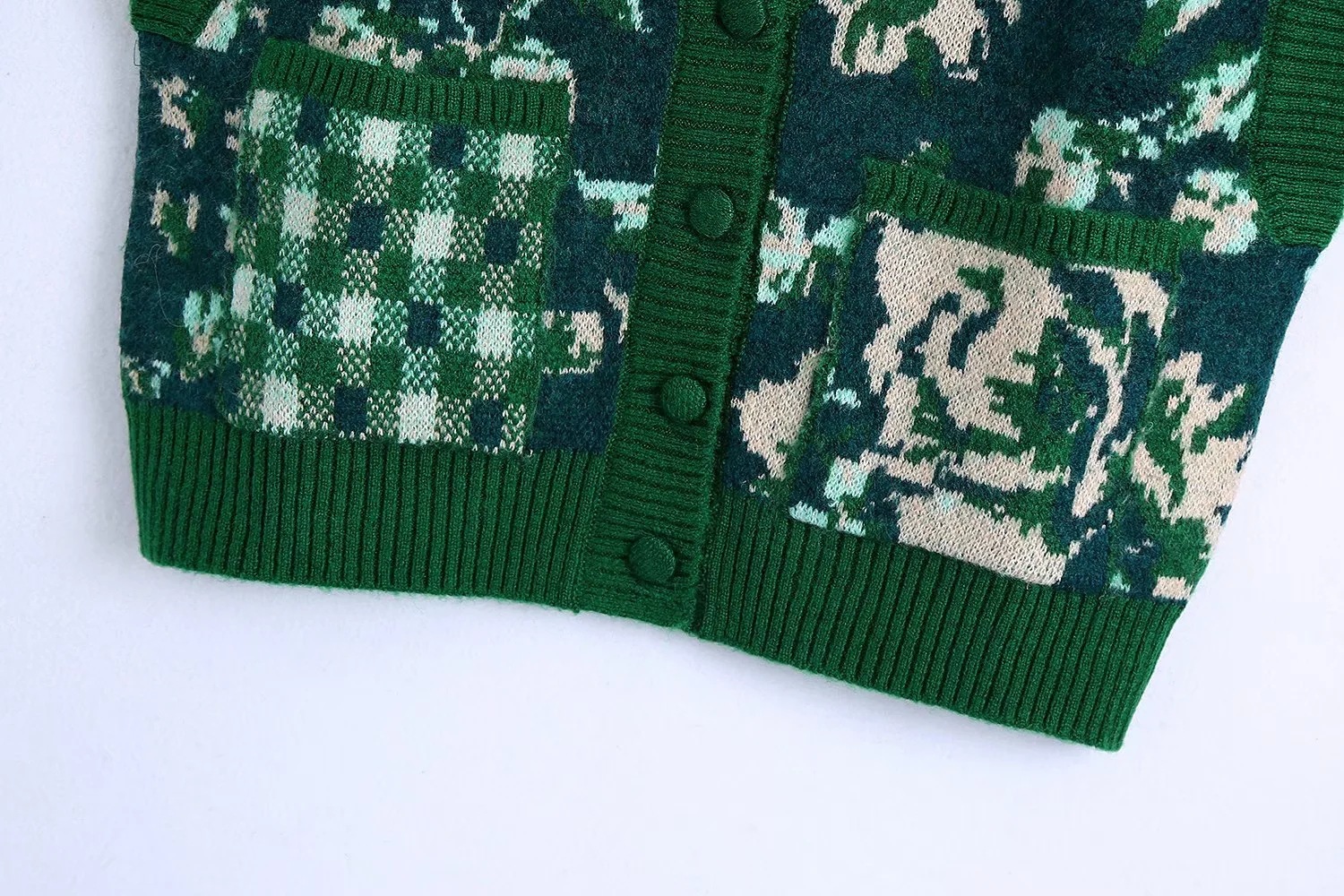 Casual Minimalist Jacquard Knitted Vest