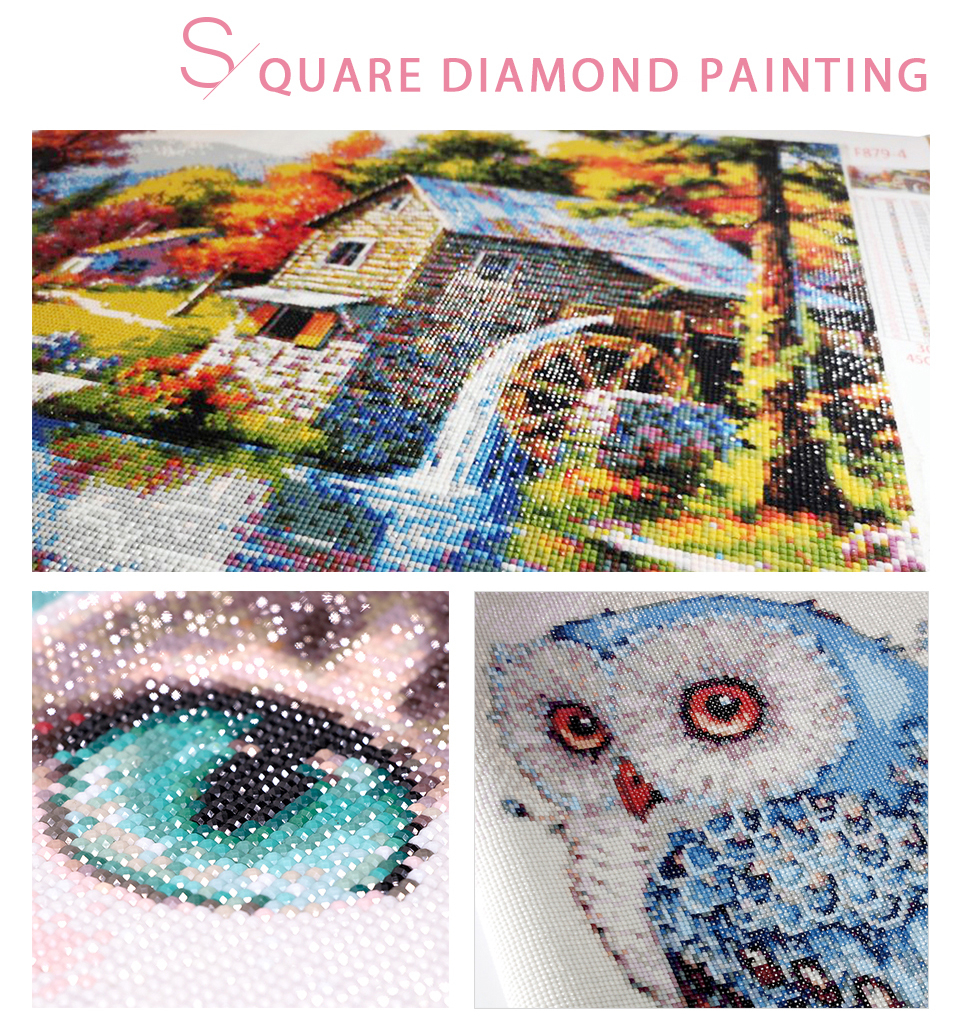 Full Square Embroidery Diamond Painting Cross Stitch