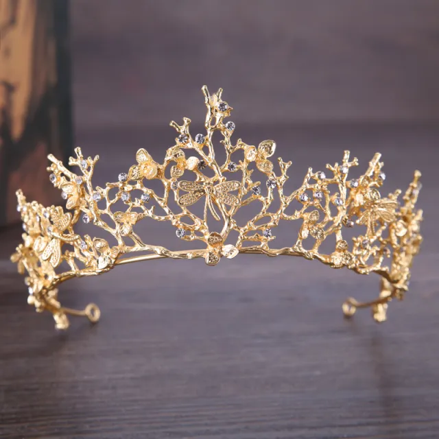 Wedding Dress Accessories Headband Bridal Crown Gold - Shop at LoveMi