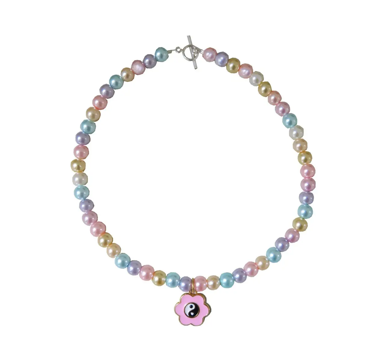 Hot Selling Imitation Pearl Flower Tai Necklace