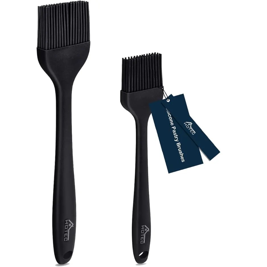 2-Pack Silicone Basting & Pastry Brushes Heat