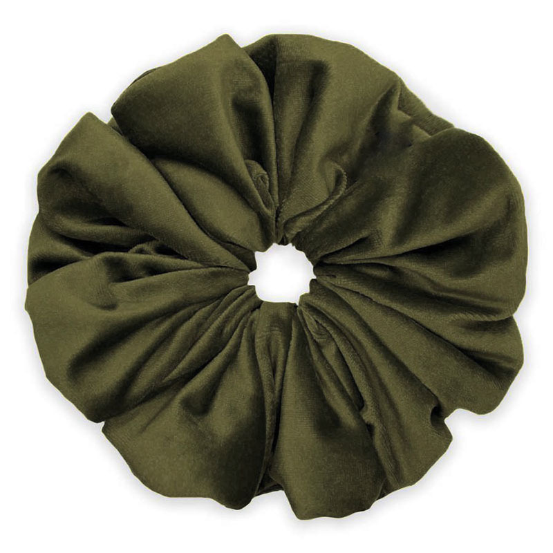 New Swan Fleece Solid Women's Hair Rope Peacock Green - Shop at LoveMi