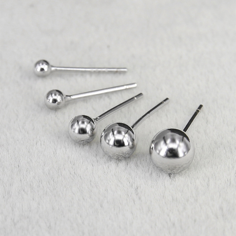 Title 2, S925 Silver Bean Ear Studs Women