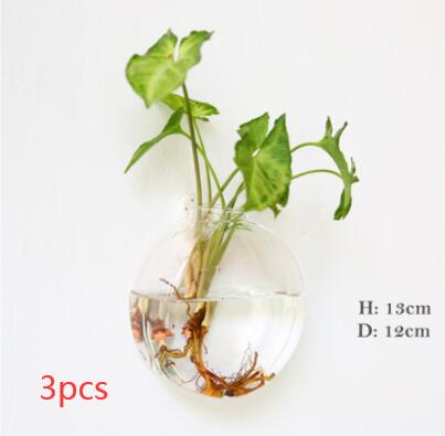 Модная настенная стеклянная ваза для цветов, террариум, настенный аквариум, контейнер для цветов, горшки для цветов, украшение для дома и сада