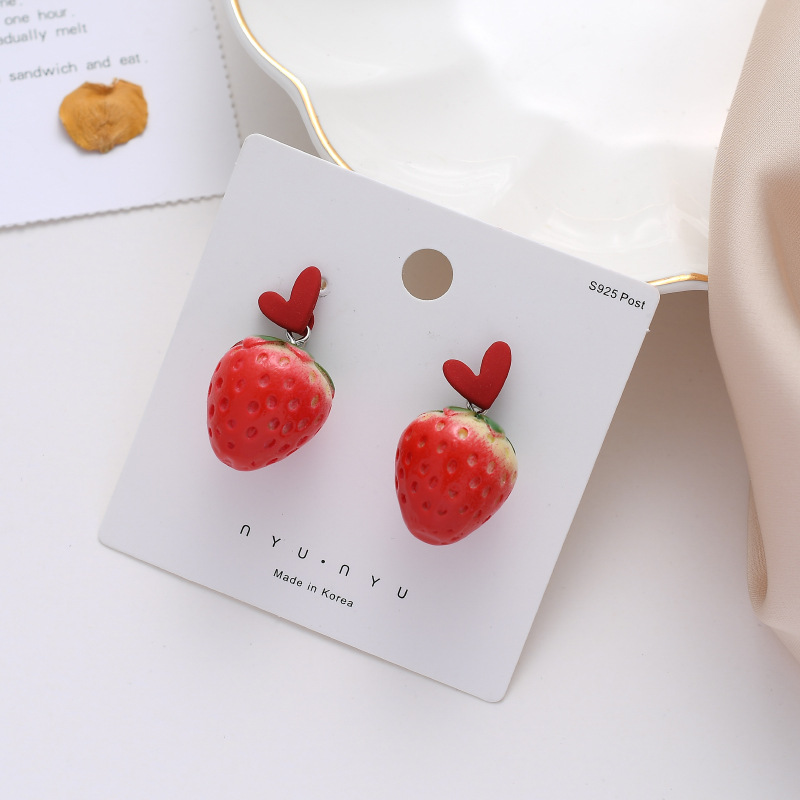 Women's Fashion Simple Silver Pin Cute Earrings