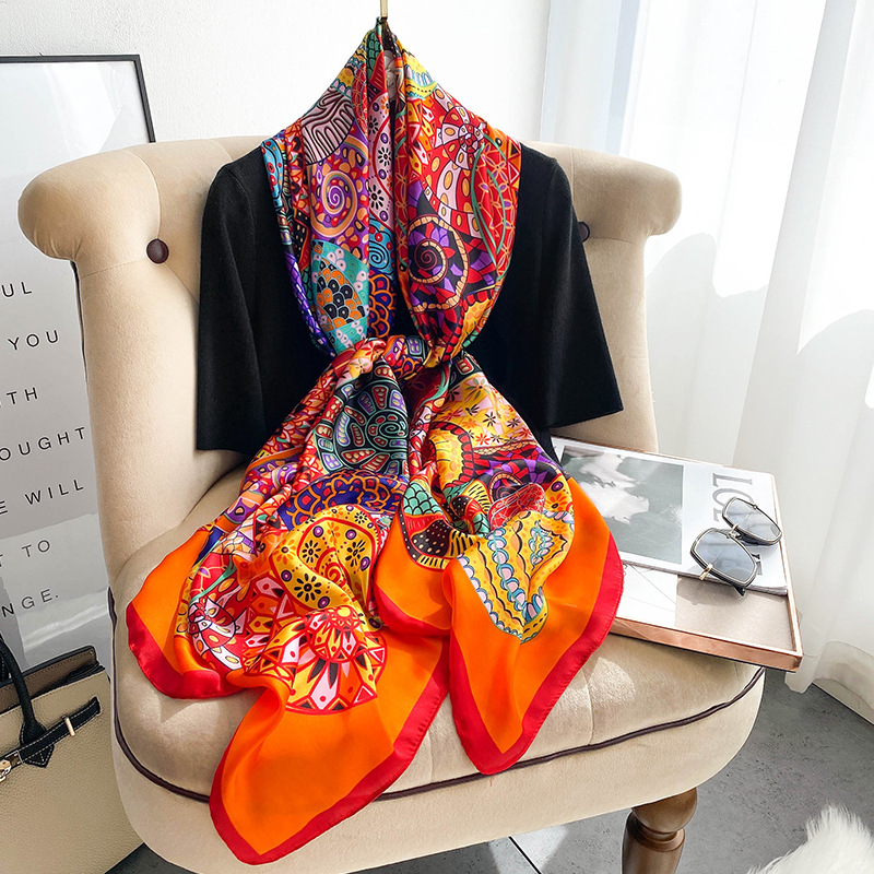 Wear A Shawl With A Daily Decorative Gauze Scarf