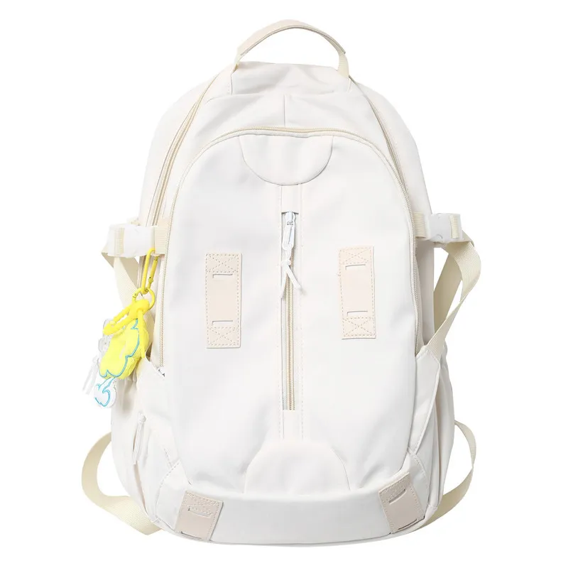 Women's Fashion Simple Large Capacity Backpack - White