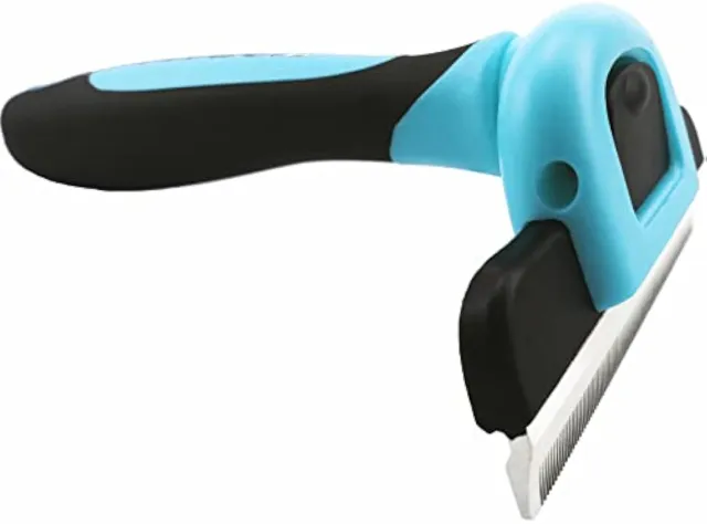 Professional Pet De Shedding Comb Tool Blue - Shop at LoveMi