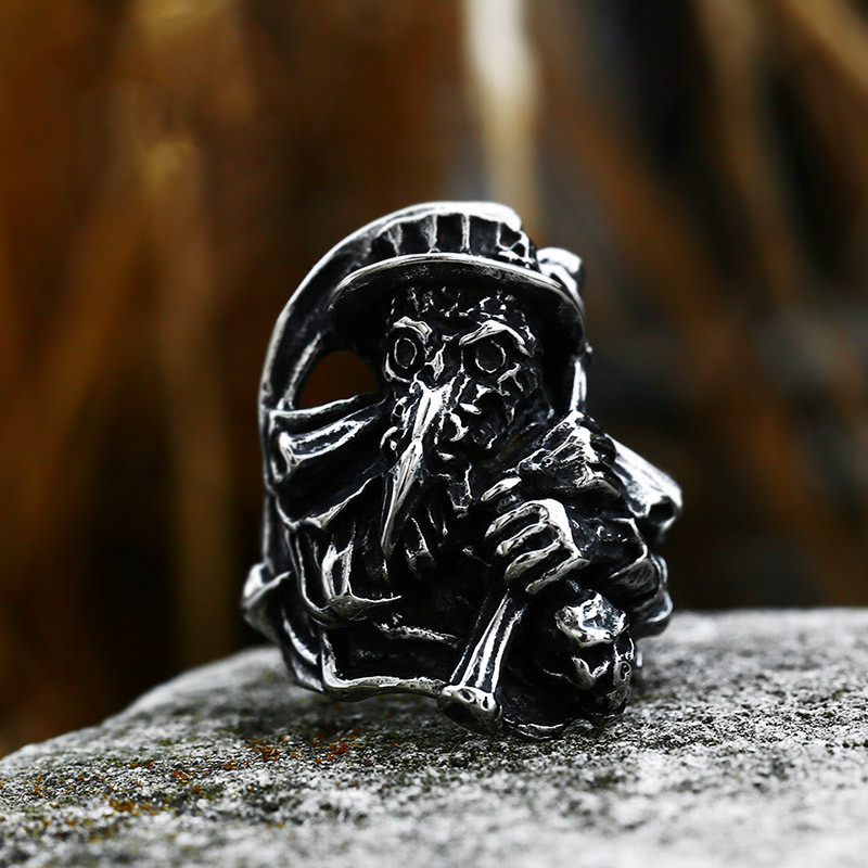 Punk Skull Ring Hand Jewelry