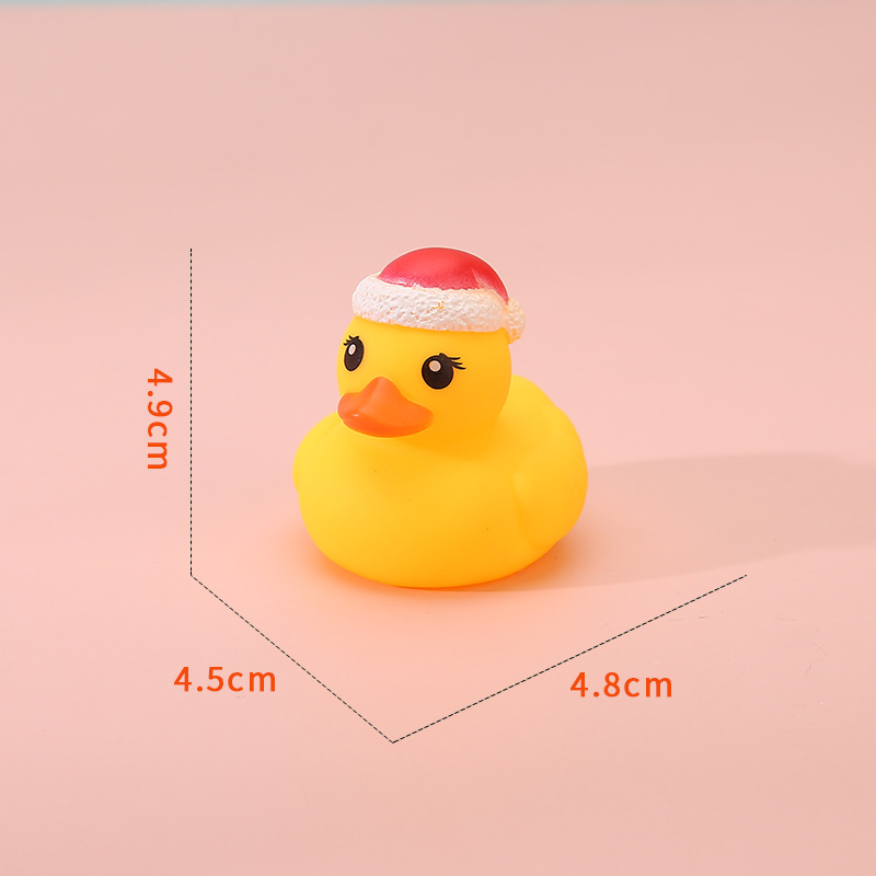 Title 6, Vinyl Christmas Antlers Small Yellow Duck Water...