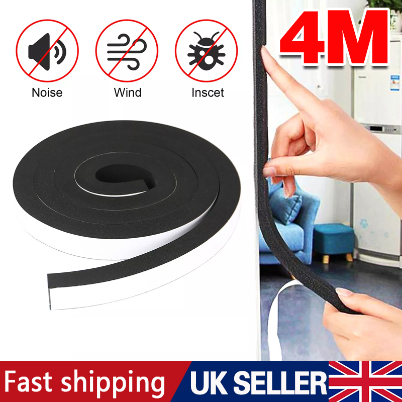 4M Foam Weather Strip Draught Excluder Self Adhesive Door