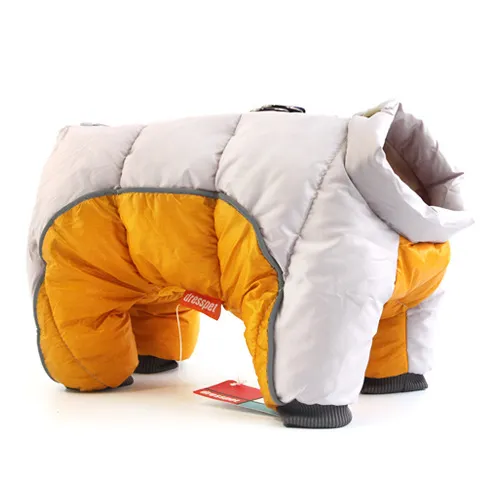 Pet Dog Winter Clothes Thick Warm Down Jacket Teddy Cotton Coat Silver - Shop at LoveMi