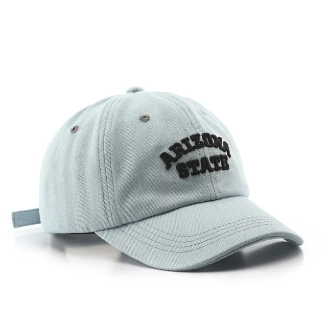 Wash The Old Letter Cowboy European And American Fashion Light Blue - Shop at LoveMi