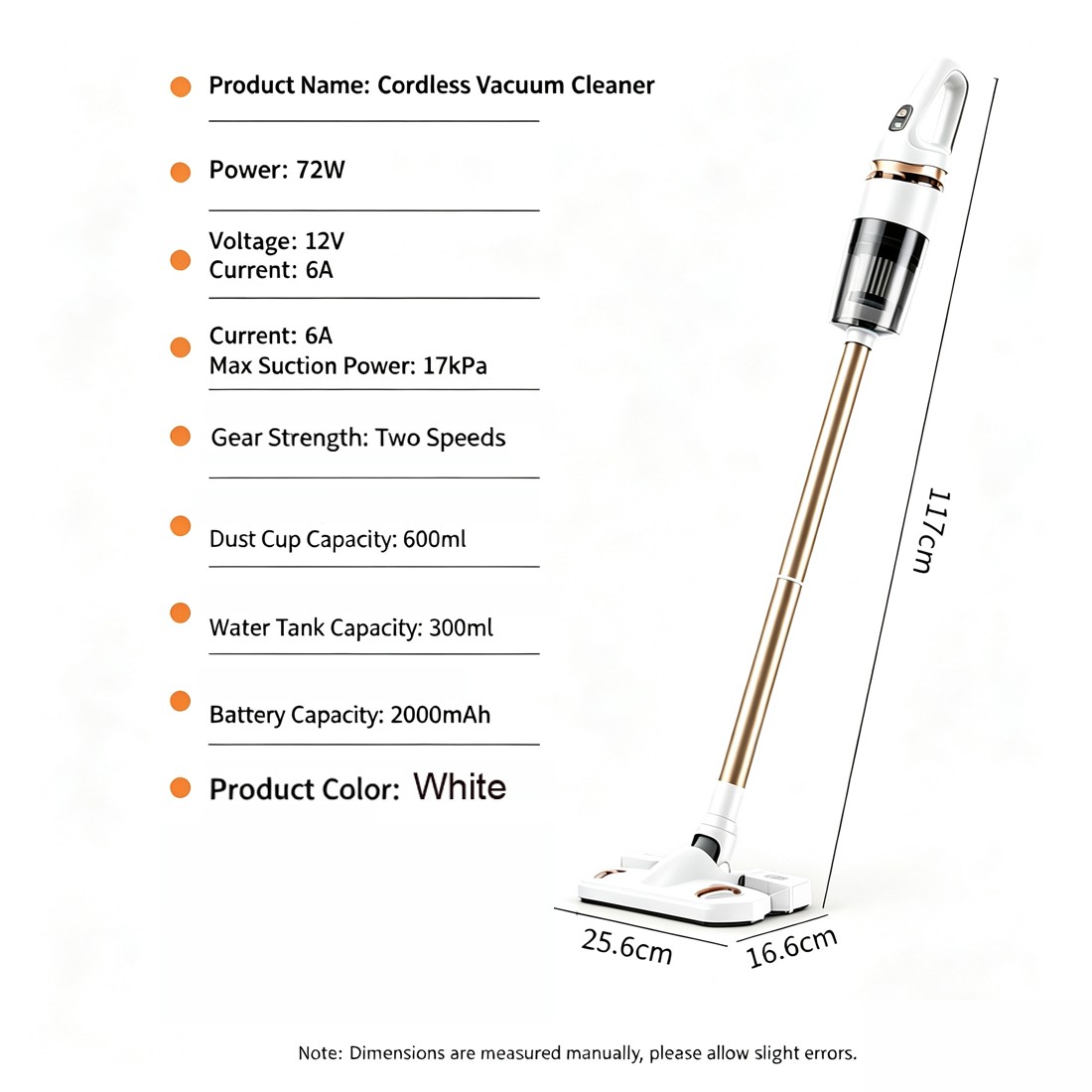 Vacuum Cleaner Powerful Compact Bagless Cordless Handheld