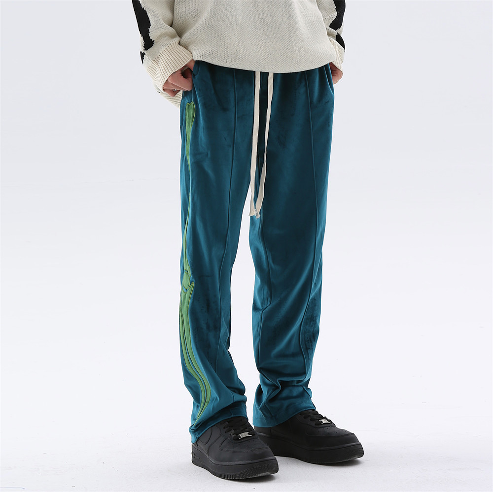 Title 10, Pantaloni casual da uomo ricamati con patch di ...