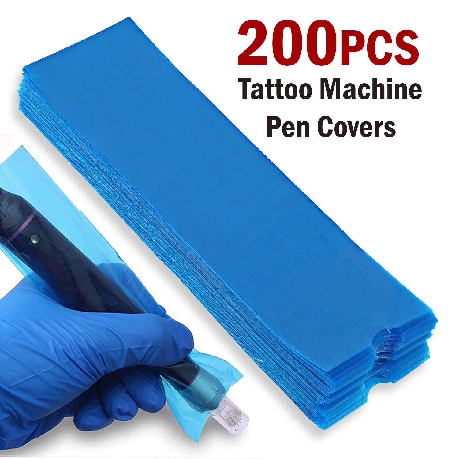 200 Tattoo Pen Sleeves for Machine Pen. we ship only inside the US, USPS First Class Package 2 Day Handling, 2-5 Day Shipping. 200PCS Disposable Tattoo Machine Pen Clip Cord Sleeves Supply Cover Plastic Bags. Disposable use only. It is suited for filter t