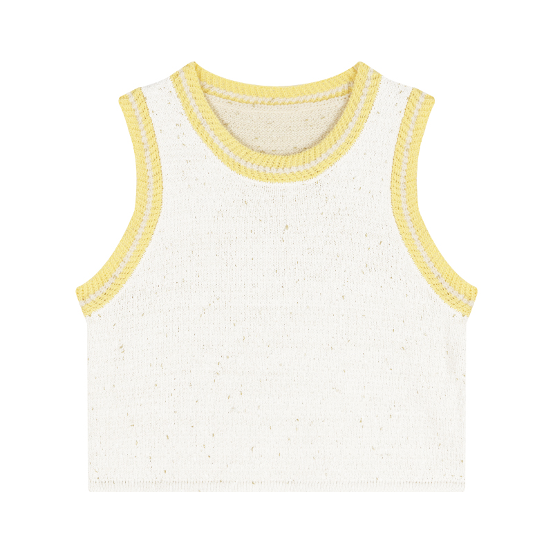 Temperament Sleeveless Vest Knitted Sweater Women's Suit Skirt