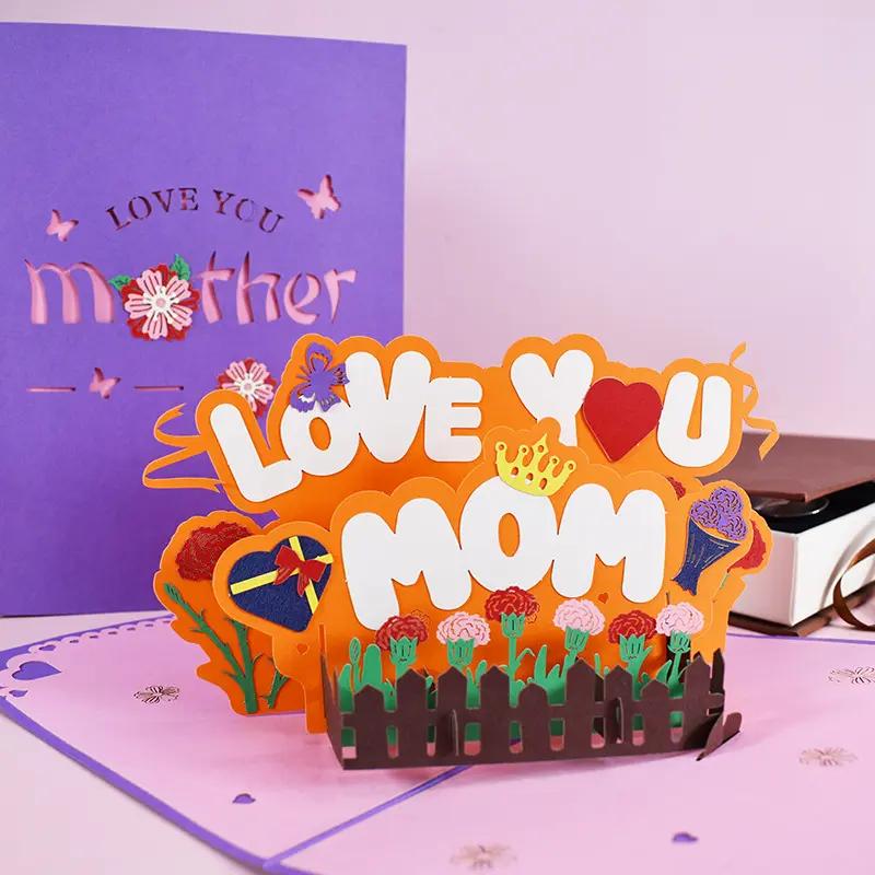 3D PopUp Flower Bouquet Cards Gifts Anniversary
